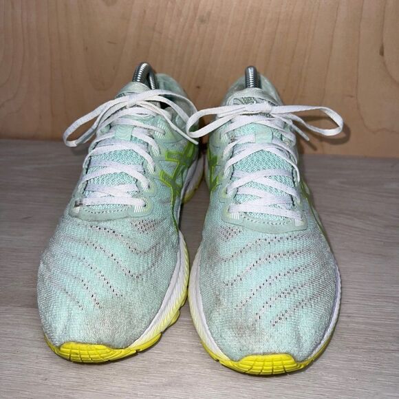 Asics Gel Nimbus 22 Mint Tint Safety Yellow 1012A663 Women's 9 - Picture 2 of 11